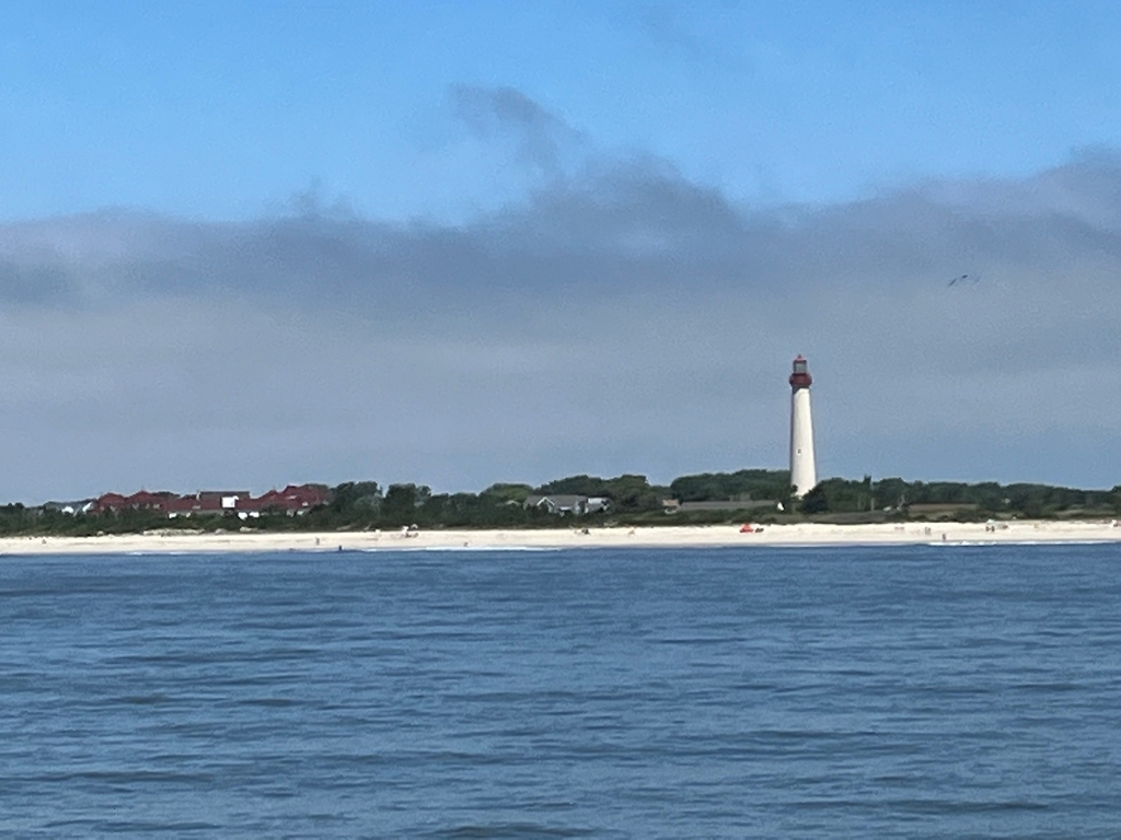 Cape May lighthouse - taken from the Whale and Dolphin Research boat tour