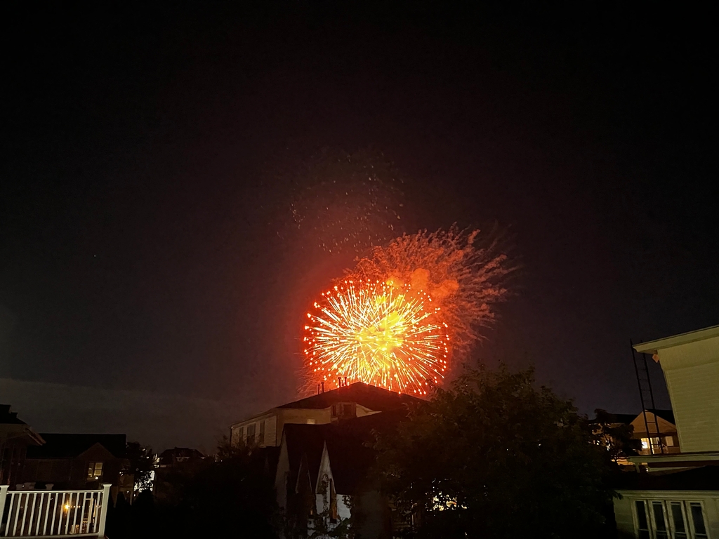 Fireworks from Rear Deck