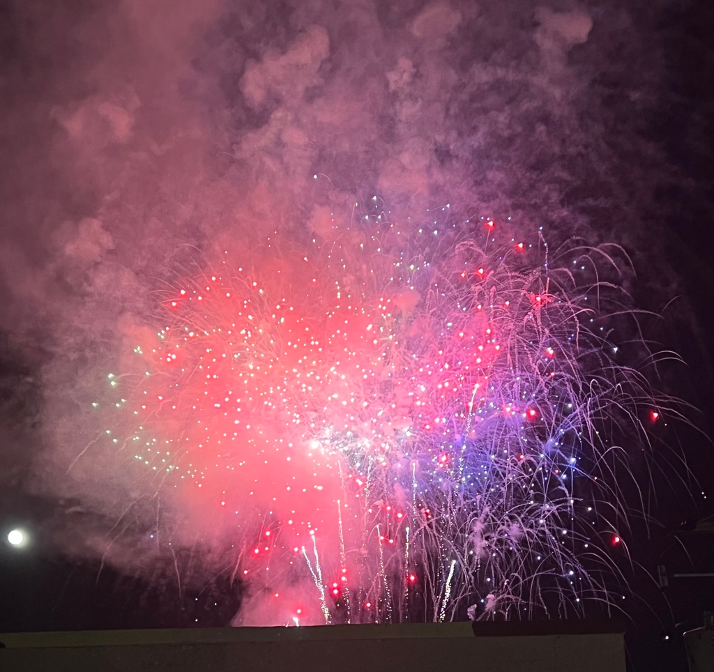 Fireworks from deck