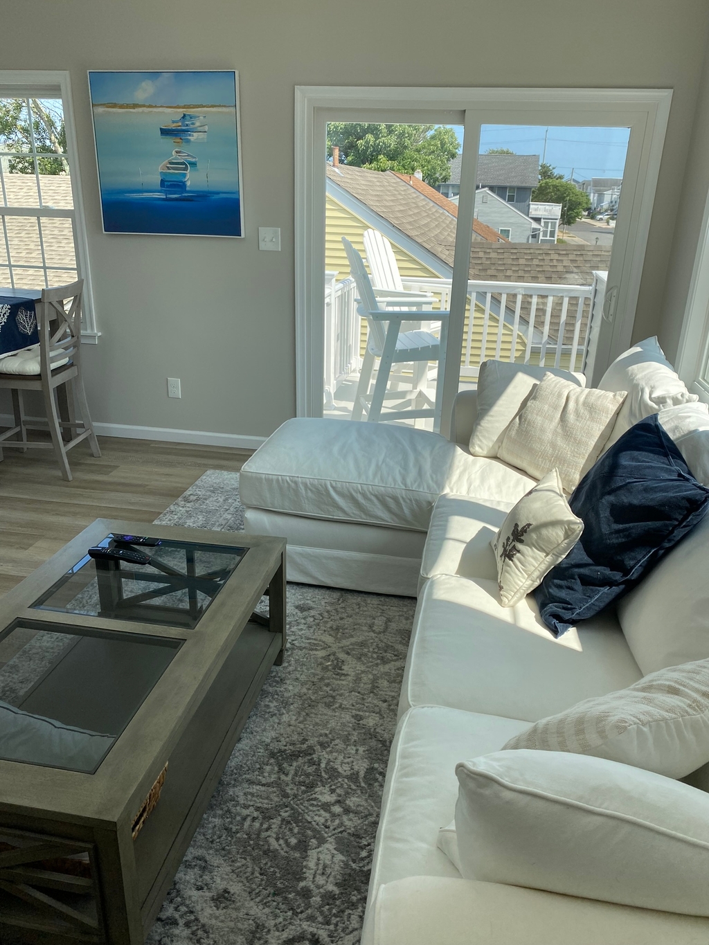 Front deck off living space 