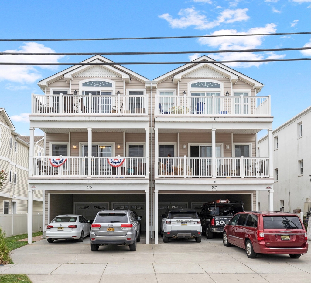 Exterior - A is bottom left unit