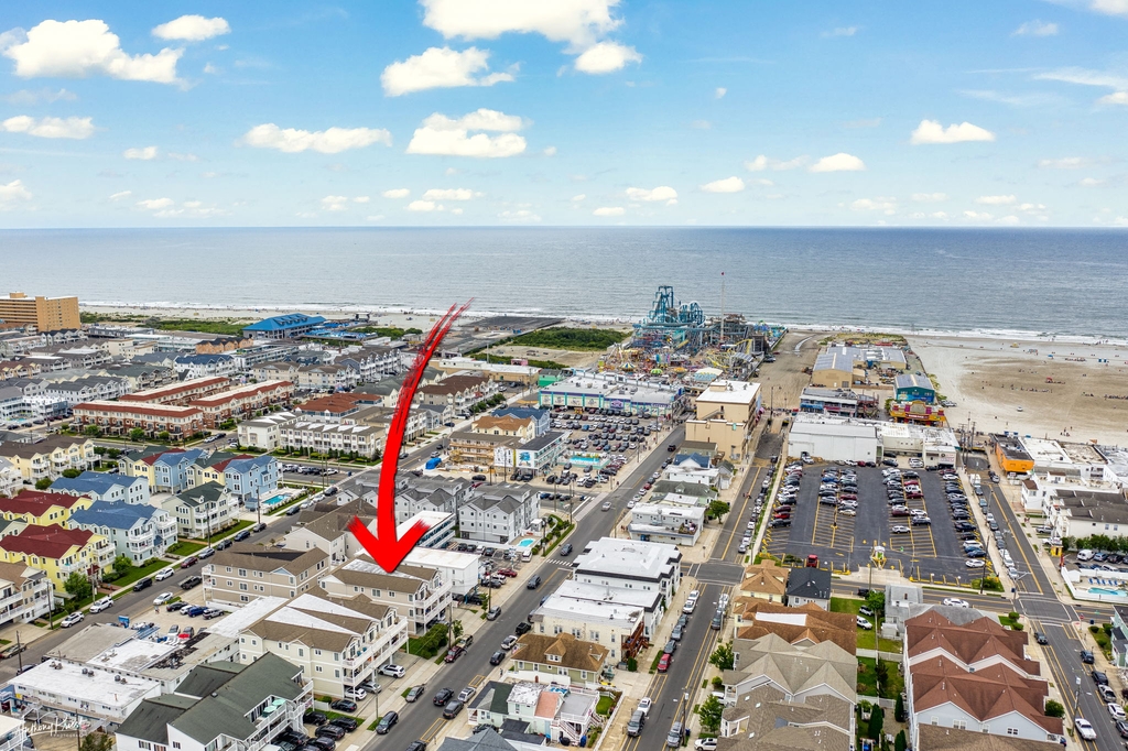 looking East - same block as rides and waterpark