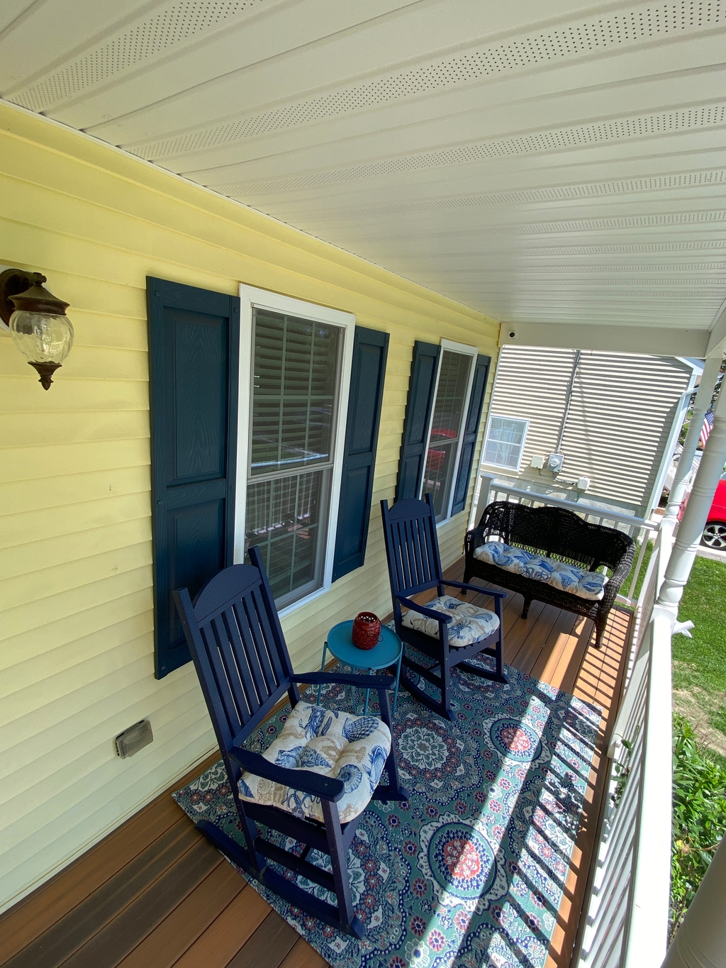 Front Porch (Now with Blue Siding)